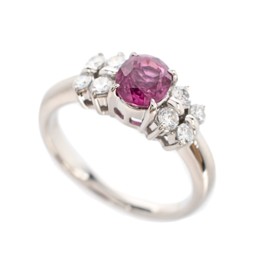 【中古A品】  ノンブランドジュエリー ルビー リング   プラチナ900 元町本店