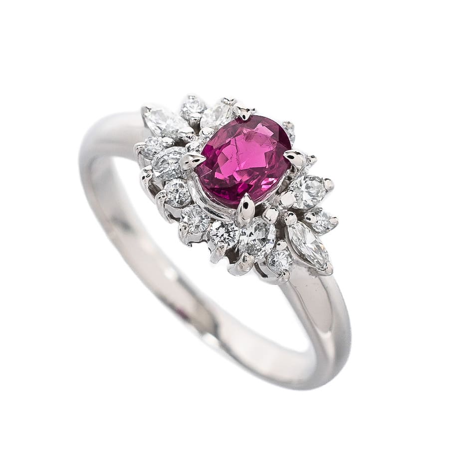 【中古A品】  ノンブランドジュエリー ルビー リング   プラチナ900 横浜関内店