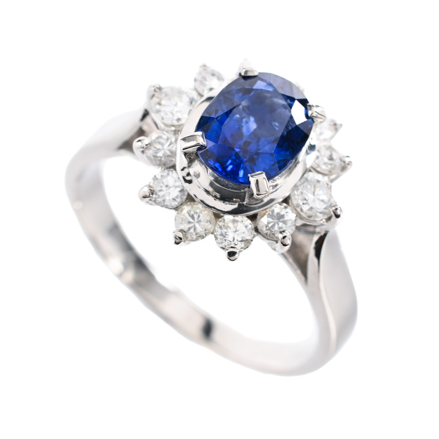 【中古A品】  ノンブランドジュエリー サファイア リング   プラチナ900 横浜関内店