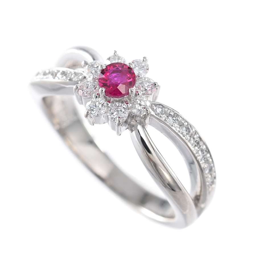 【中古A品】  ノンブランドジュエリー ルビー リング   プラチナ900 横浜関内店