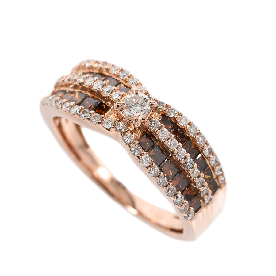 【中古A品】  ノンブランドジュエリー ダイヤ リング   K18ピンクゴールド 元町本店