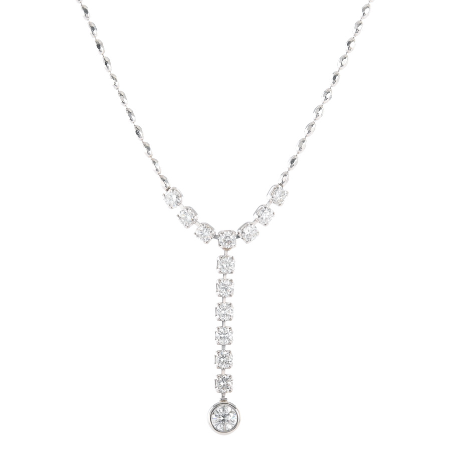 【中古A品】  ノンブランドジュエリー ダイヤ ネックレス   プラチナ850x900 元町本店