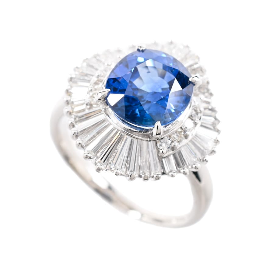 【中古A品】  ノンブランドジュエリー サファイア リング   プラチナ900 横浜関内店