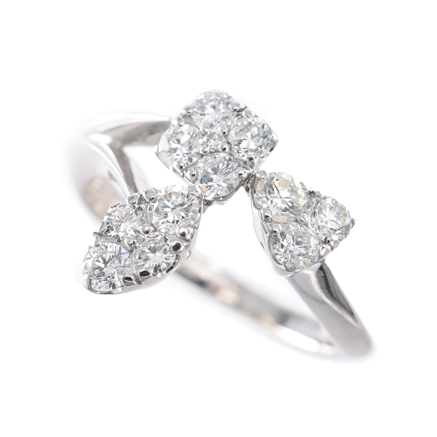 【中古A品】  ノンブランドジュエリー ダイヤ リング   K18ホワイトゴールド 横浜関内店