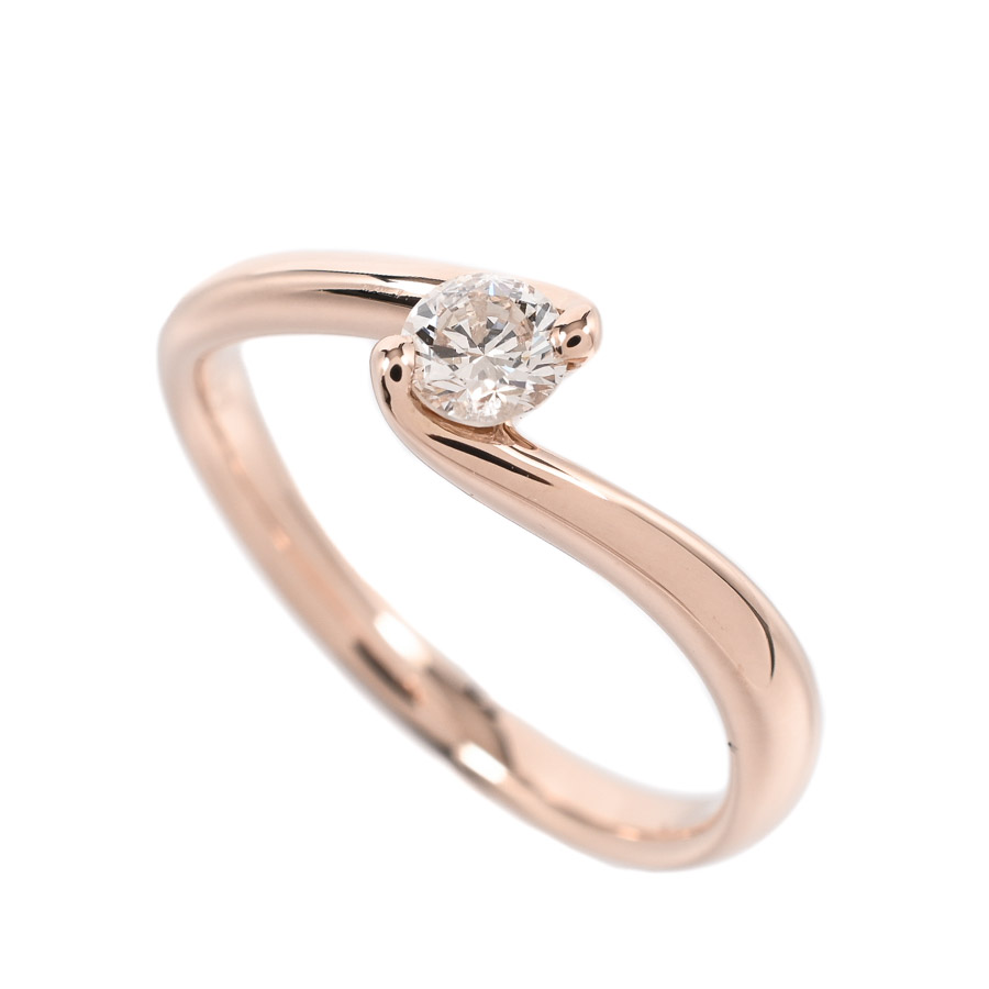 【中古A品】  ノンブランドジュエリー ダイヤ リング   K18ピンクゴールド 元町本店