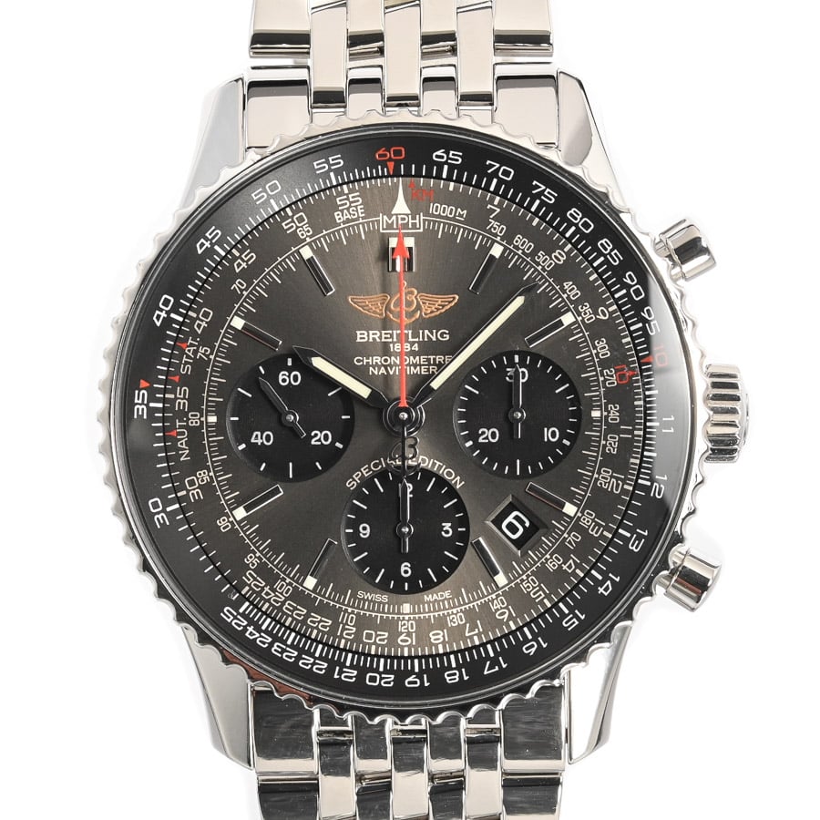 【中古A品】  ブライトリング ナビタイマー B01 クロノグラフ 43 ジャパンエディション  AB0121A21B1A1 ステンレス 銀座