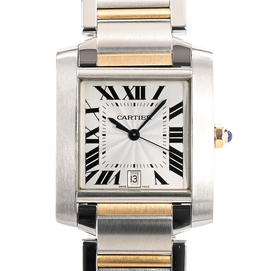 【中古A品】  カルティエ タンクフランセーズLM  W51005Q4 ステンレス/イエローゴールド 銀座