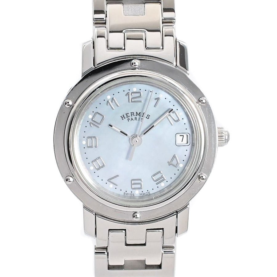 【中古A品】  エルメス クリッパー ナクレ  CL4.210 ステンレス 元町本店