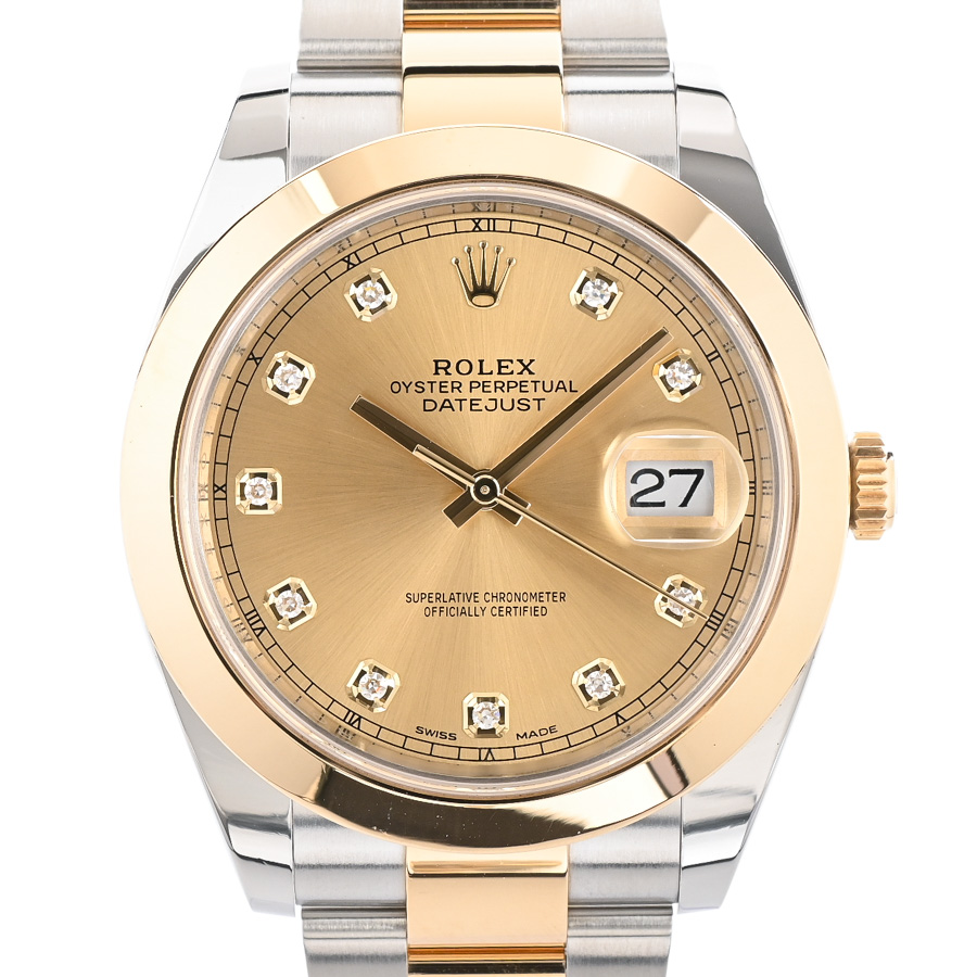 【中古A品】  ロレックス デイトジャスト41  126303G/OYS ステンレス/イエローゴールド 横浜関内店