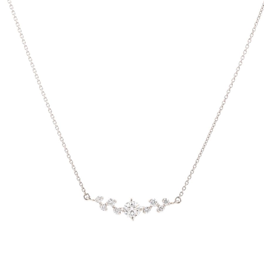 【中古A品】  ノンブランドジュエリー ダイヤ ネックレス   プラチナ900/850 元町本店