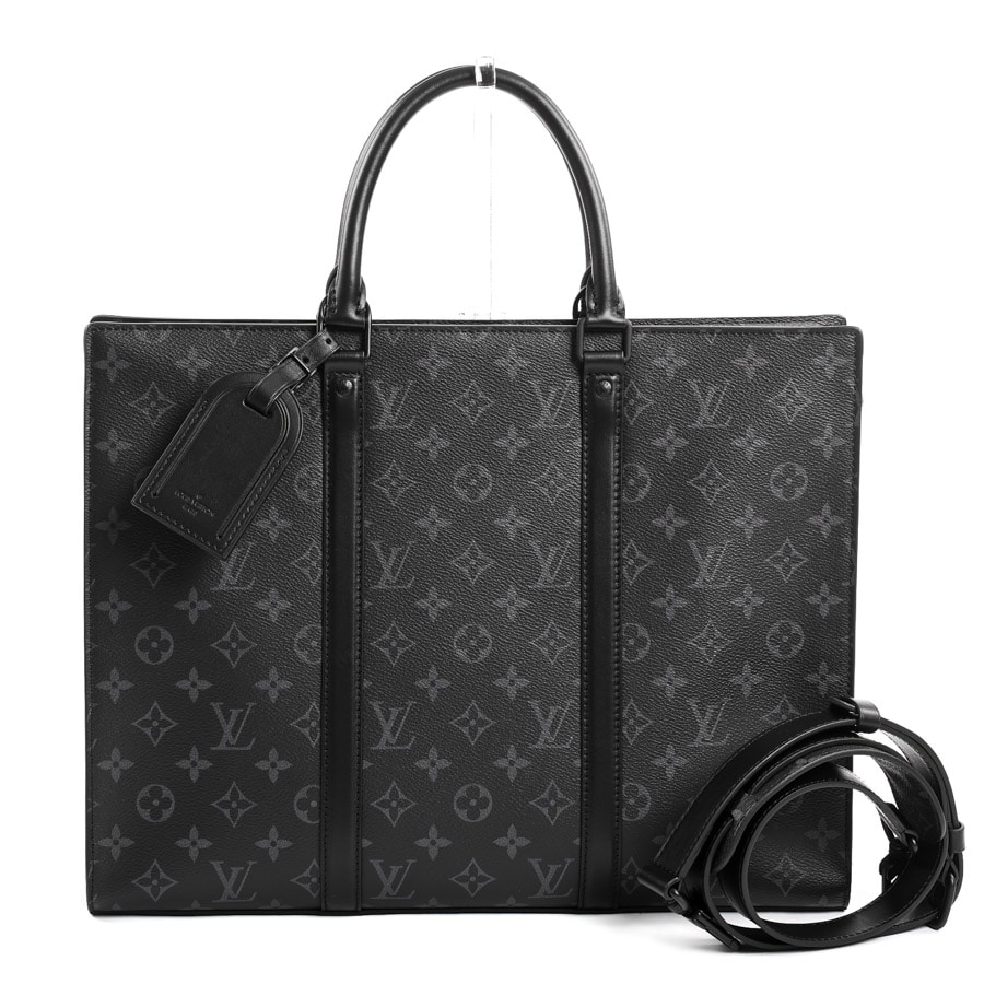 【中古SA品】  ルイヴィトン サックプラ24H モノグラムエクリプス M47059  銀座