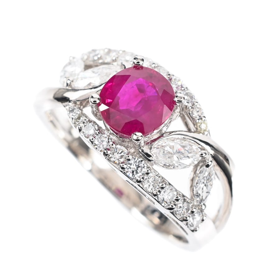 【中古A品】  ノンブランドジュエリー ルビー リング   プラチナ900 横浜関内店