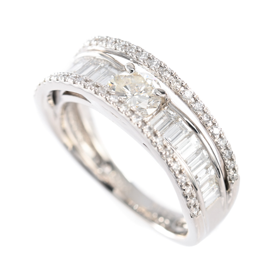 【中古A品】  ノンブランドジュエリー ダイヤ リング   プラチナ900 銀座