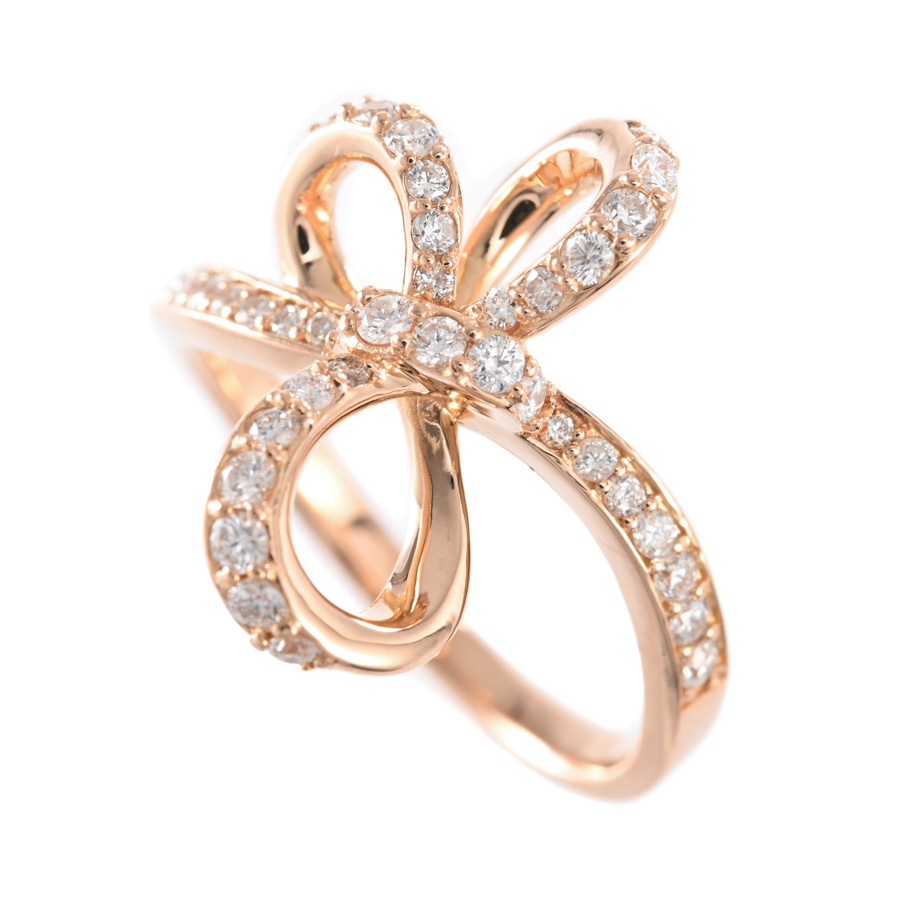 【中古A品】  ノンブランドジュエリー ダイヤ リング   K18ピンクゴールド 元町本店