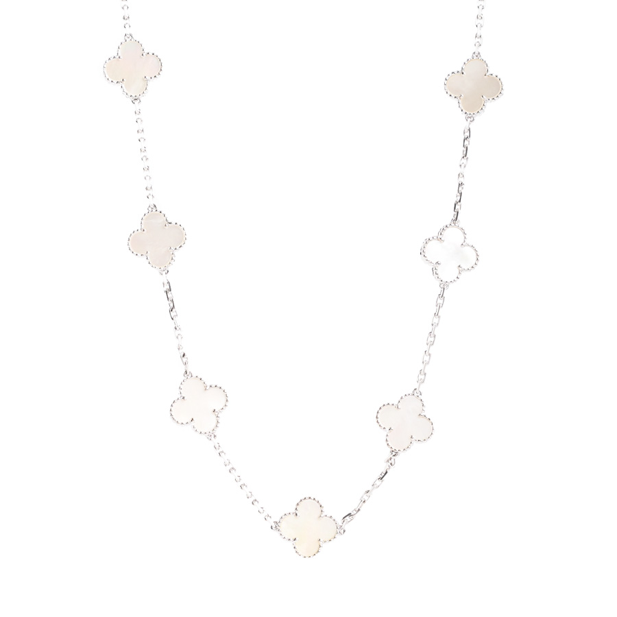 【中古A品】  ヴァンクリーフアーペル ヴィンテージアルハンブラ  VCARF48800 K18ホワイトゴールド 新宿歌舞伎町店