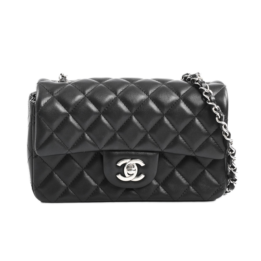 【中古A品】  シャネル ミニクラシックハンドバッグ  A69900 ラムスキン 銀座