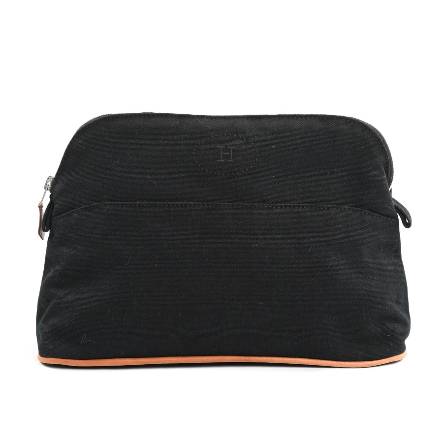 【中古AB品】  エルメス ボリードポーチMM   キャンバス 元町本店
