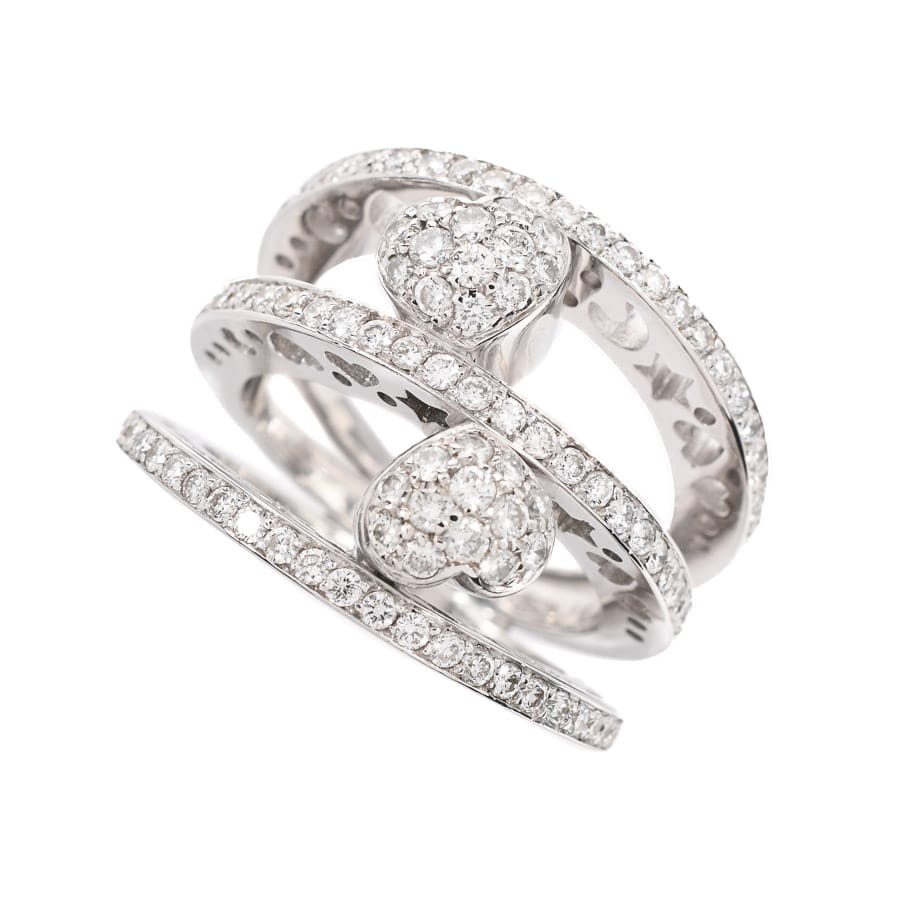 【中古A品】  ポンテヴェキオ リボンモチーフ   K18ホワイトゴールド 横浜関内店