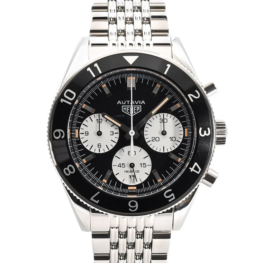 【中古A品】  タグホイヤー オータヴィア キャリバーホイヤー02 クロノグラフ  CBE2110.BA0687 ステンレス 銀座