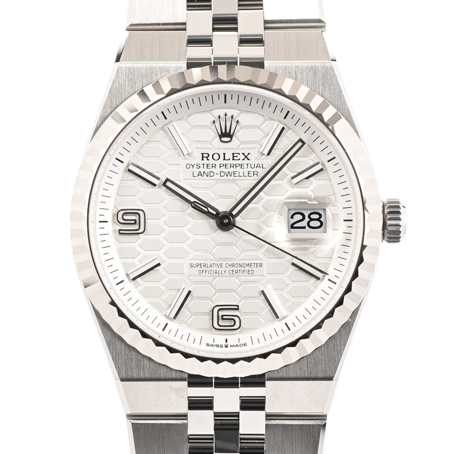 【未使用品】  ロレックス ランドドゥエラー36  127234 ステンレス/ホワイトゴールド 銀座