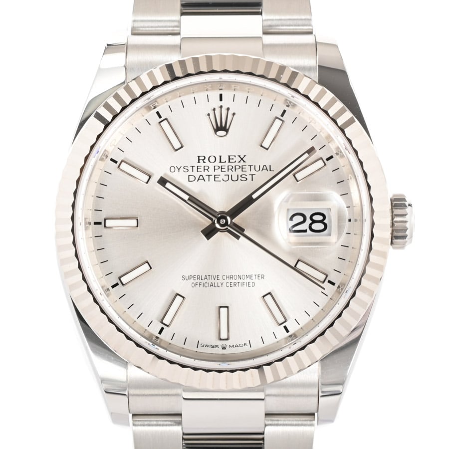 【中古A品】  ロレックス デイトジャスト36  126234/OYS ステンレス/ホワイトゴールド 横浜関内店