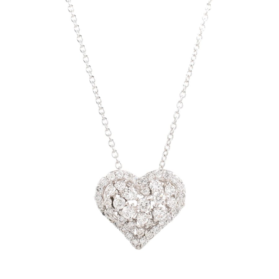 【中古A品】  ポンテヴェキオ ハート   K18ホワイトゴールド(K18WG) 横浜関内店