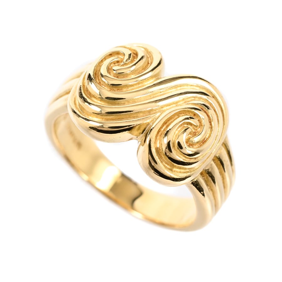 【中古A品】  ティファニー トルネード   K18イエローゴールド(K18YG) THE YOKOHAMA FRONT