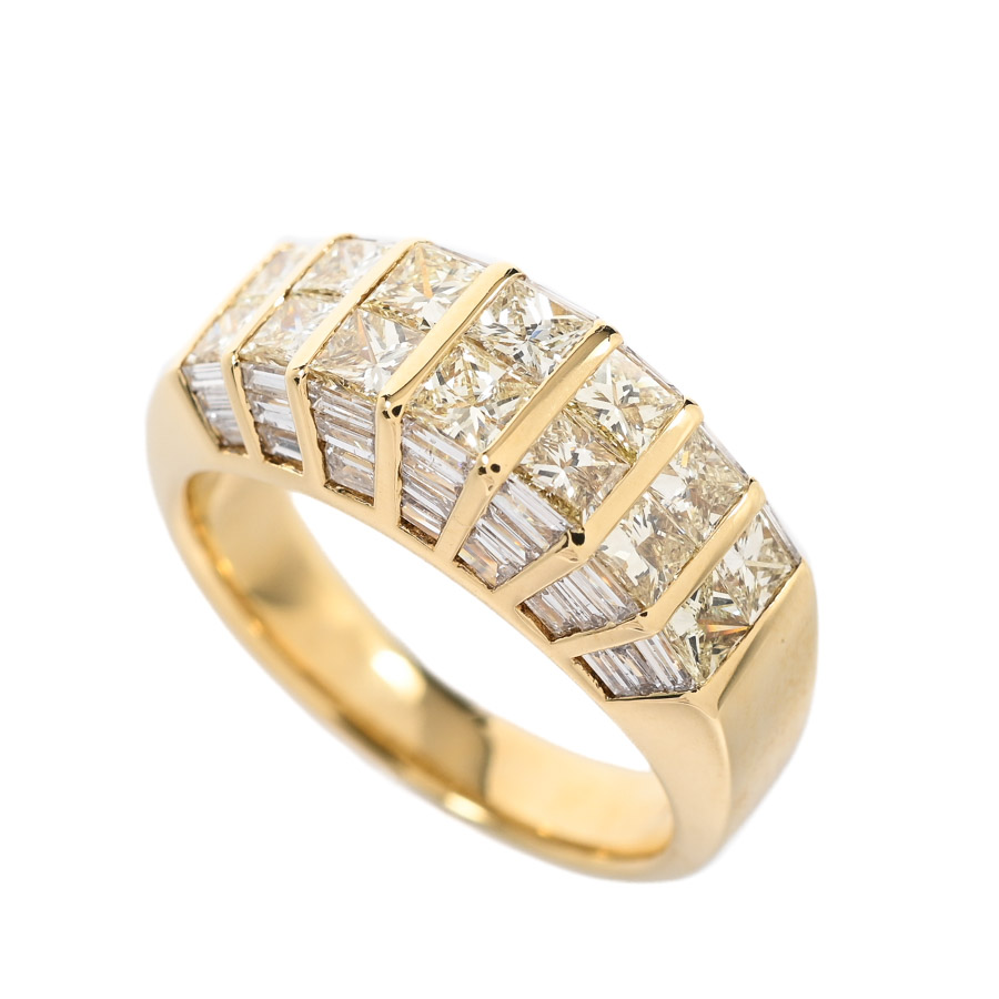 【中古A品】  ノンブランドジュエリー ダイヤ リング   K18YG 横浜関内店