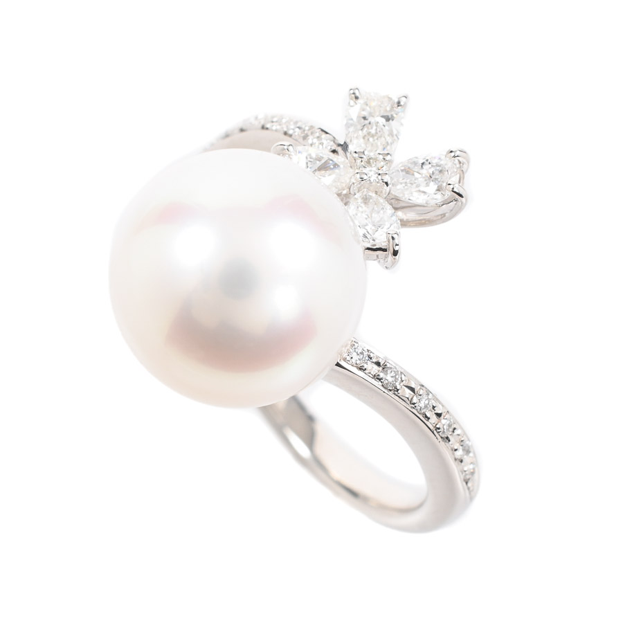 【中古A品】  ノンブランドジュエリー パール リング   プラチナ900 横浜関内店