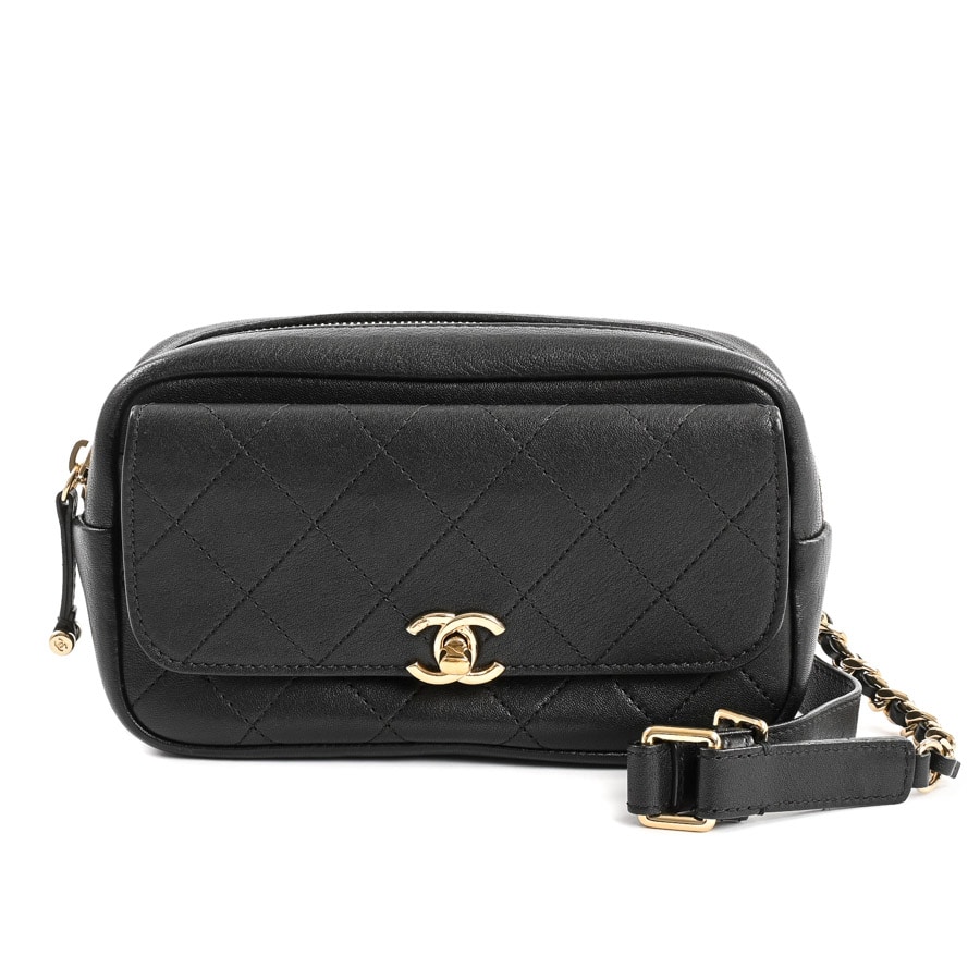 【中古AB品】  シャネル ウエストバッグ   カーフ 新宿歌舞伎町店