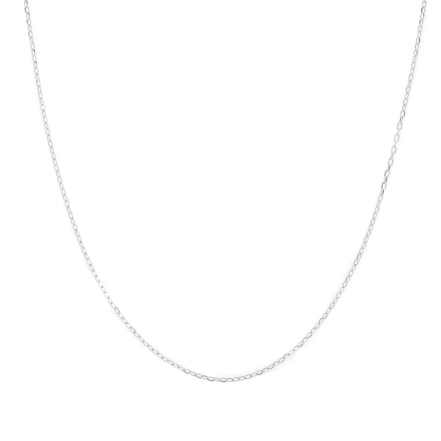 【中古A品】  ノンブランドジュエリー オーバルチェーン   K18ホワイトゴールド 横浜関内店