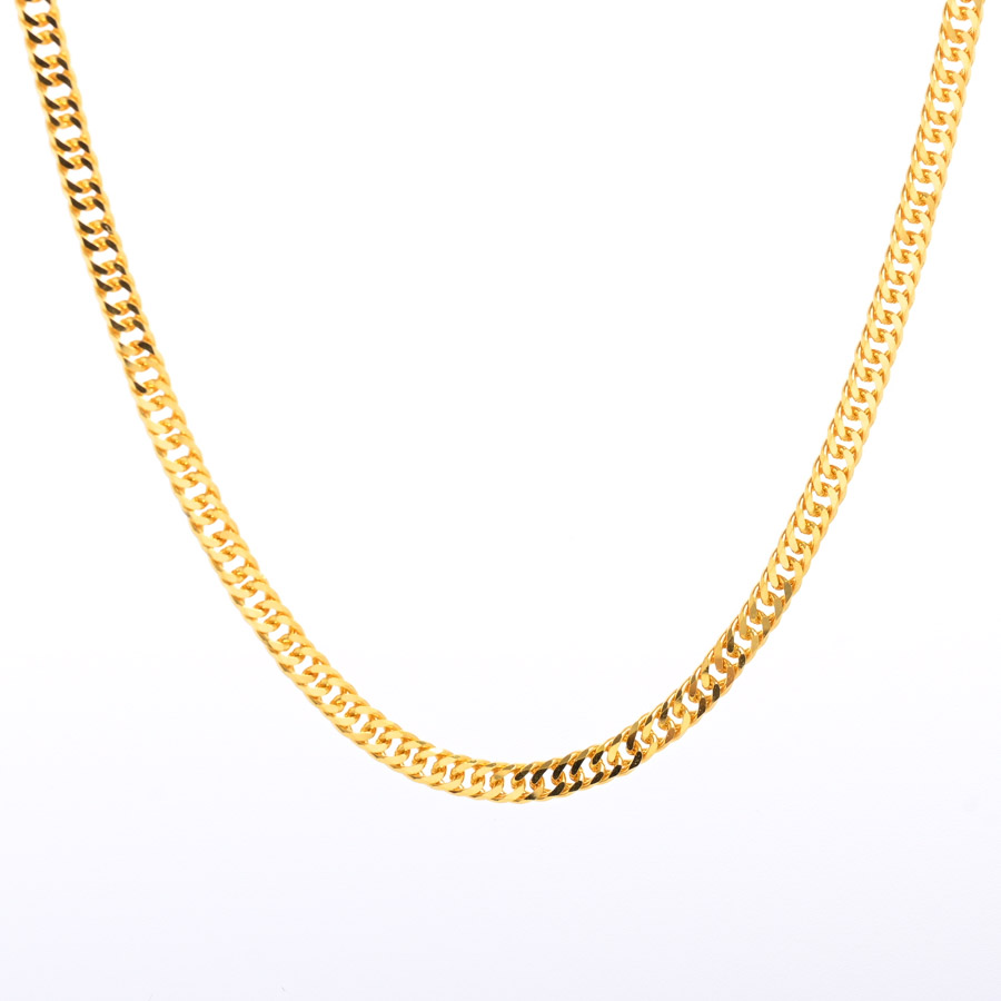 【新品】  ノンブランドジュエリー 喜平ネックレス 6面ダブル 9.3g   K24イエローゴールド 元町本店