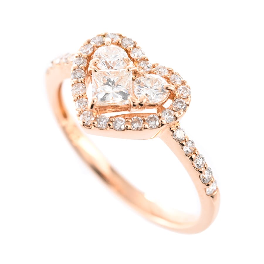 【中古A品】  ノンブランドジュエリー ダイヤ リング   K18ピンクゴールド 横浜関内店