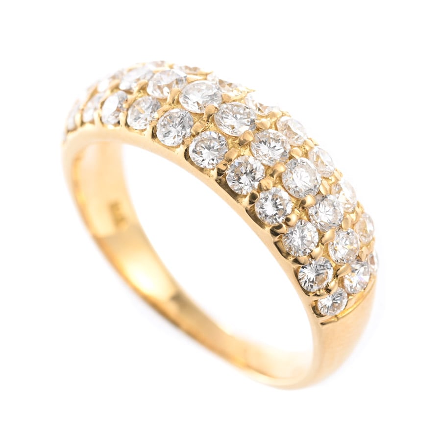 【中古A品】  ノンブランドジュエリー ダイヤ リング   K18YG 横浜関内店