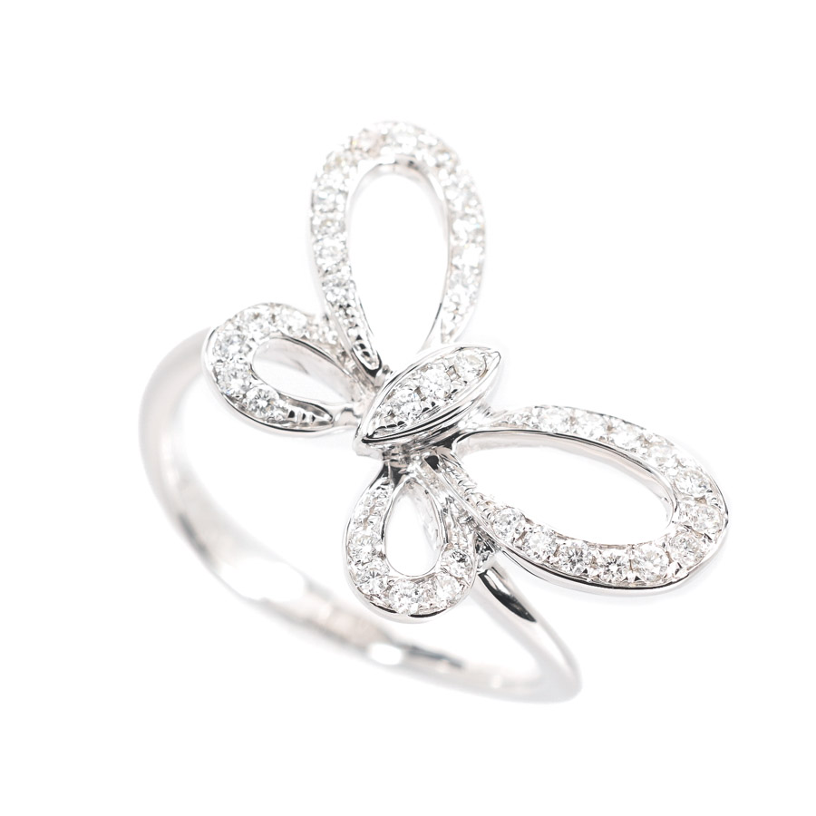 【中古A品】  ノンブランドジュエリー ダイヤ リング   K18ホワイトゴールド 横浜関内店