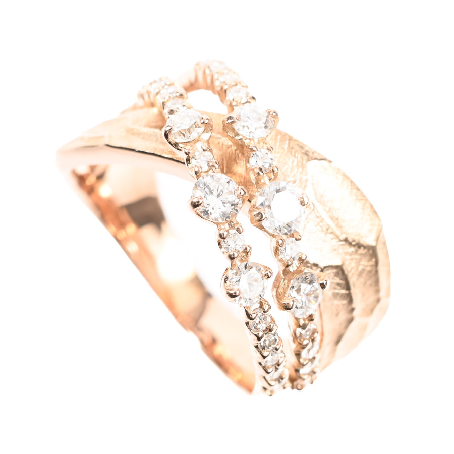 【中古A品】  ノンブランドジュエリー ダイヤ リング   K18ピンクゴールド 横浜関内店