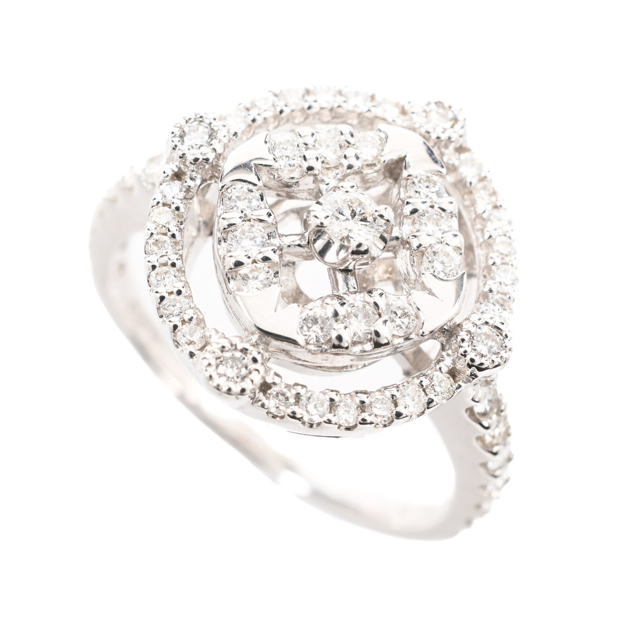 【中古A品】  ノンブランドジュエリー ダイヤ リング   K18ホワイトゴールド 横浜関内店