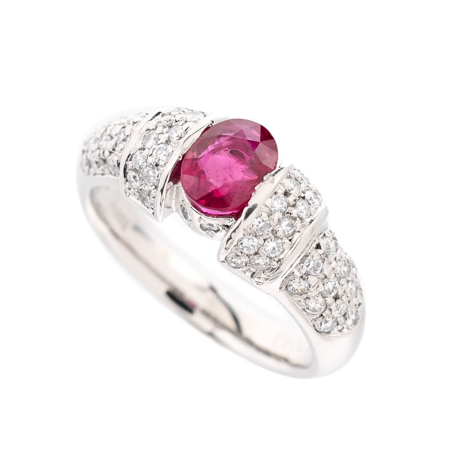 【中古A品】  ノンブランドジュエリー ルビー リング   プラチナ900 横浜関内店