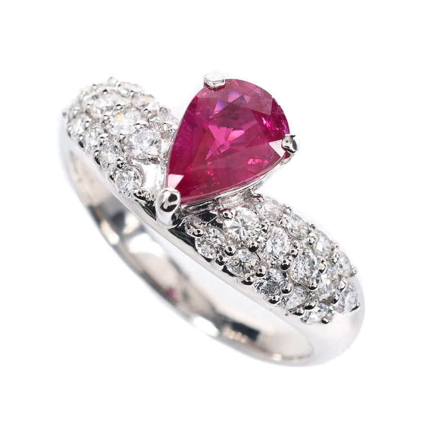 【中古A品】  ノンブランドジュエリー ルビー リング   プラチナ900 横浜関内店