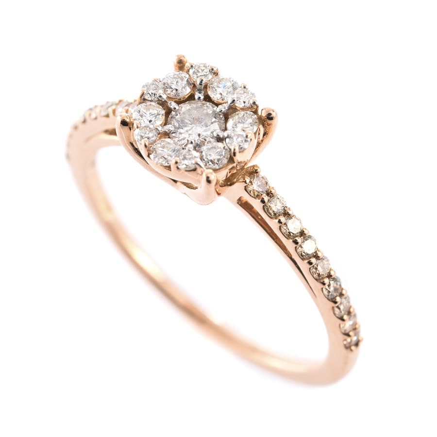 【中古A品】  ノンブランドジュエリー ダイヤ リング   K18ピンクゴールド 横浜関内店