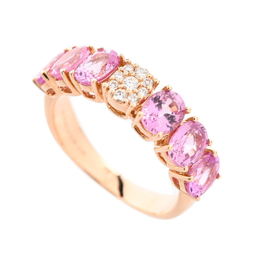 【中古A品】  ノンブランドジュエリー サファイア リング   K18ピンクゴールド 横浜関内店