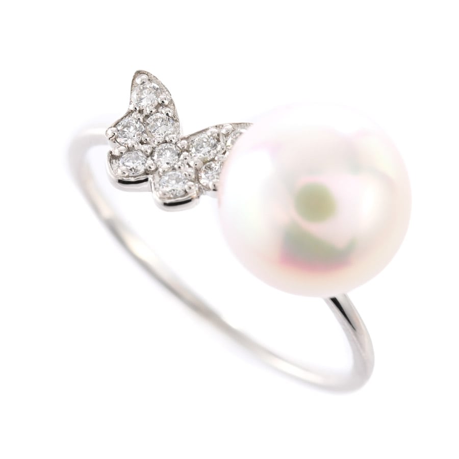 【中古A品】  ノンブランドジュエリー パール リング   プラチナ900 元町本店