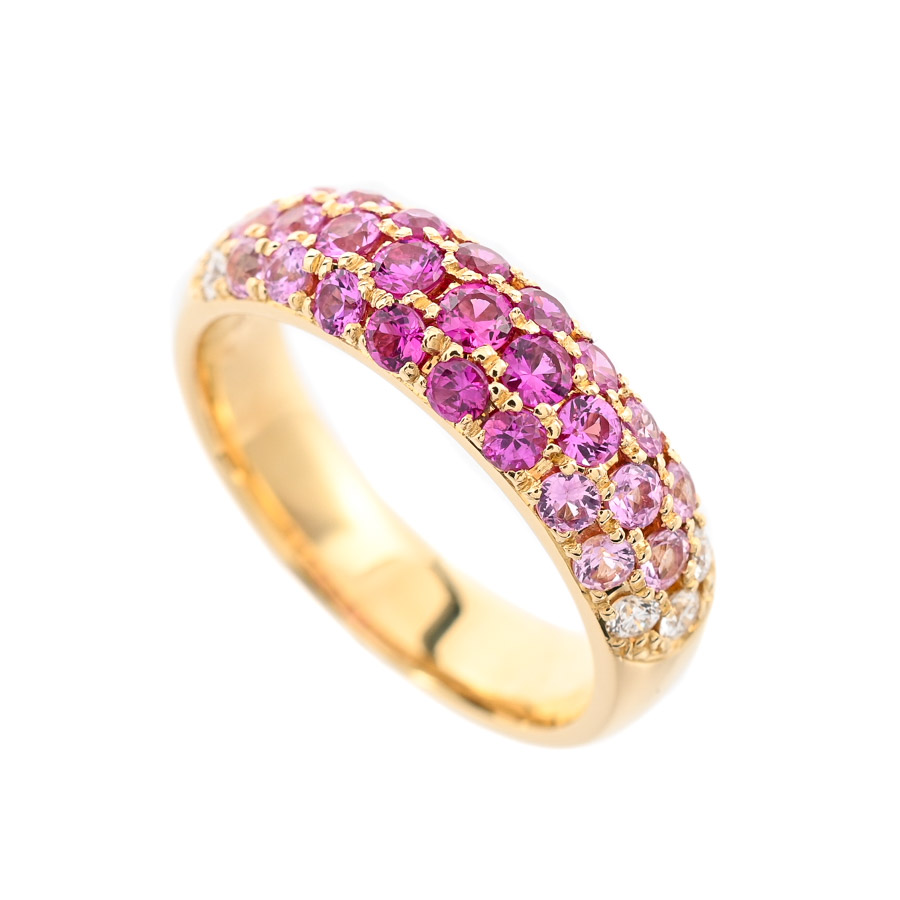 【中古A品】  ノンブランドジュエリー サファイア リング   K18YG 横浜関内店