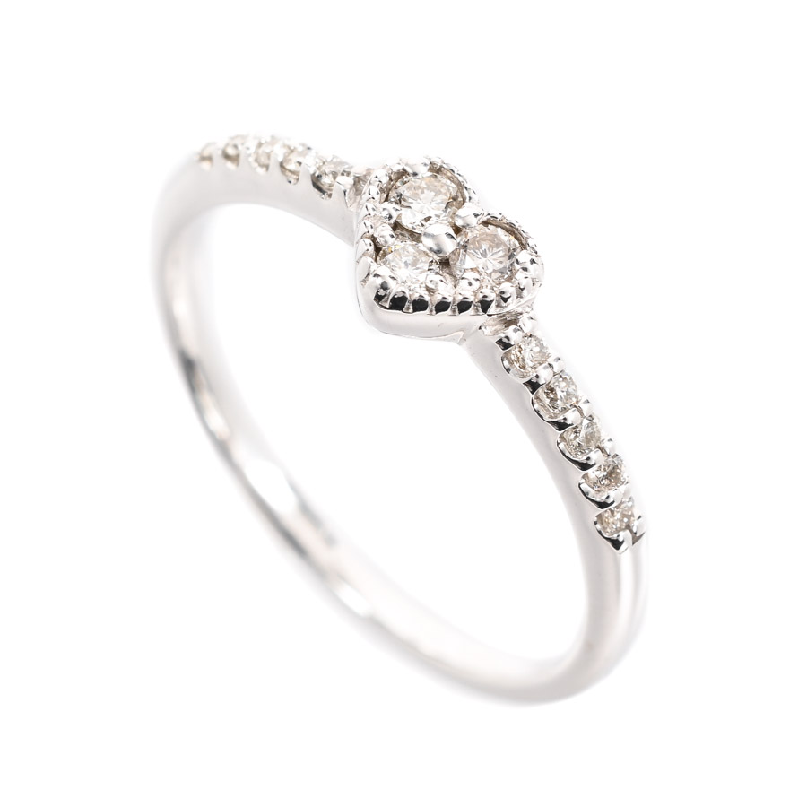 【中古A品】  ノンブランドジュエリー ダイヤ リング   K18ホワイトゴールド 横浜関内店