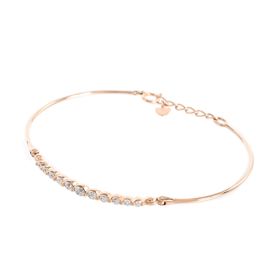 【中古A品】  ノンブランドジュエリー ダイヤ ブレスレット   K18ピンクゴールド 横浜関内店