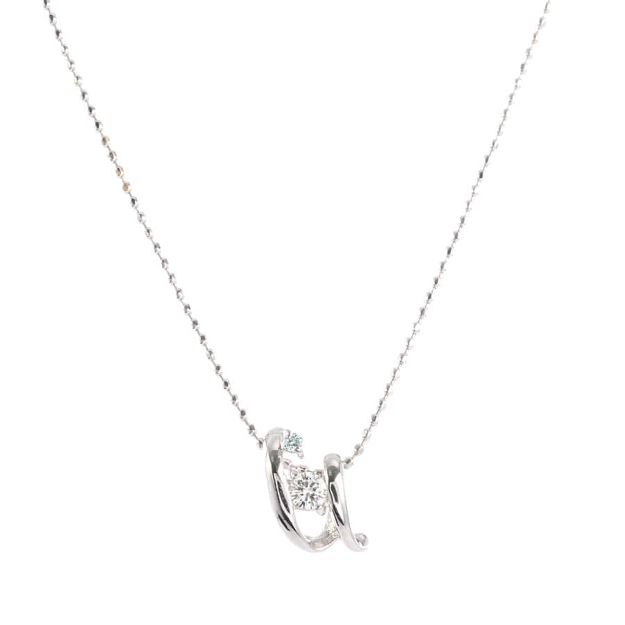【中古A品】  ノンブランドジュエリー ダイヤ ネックレス   K18ホワイトゴールド 横浜関内店