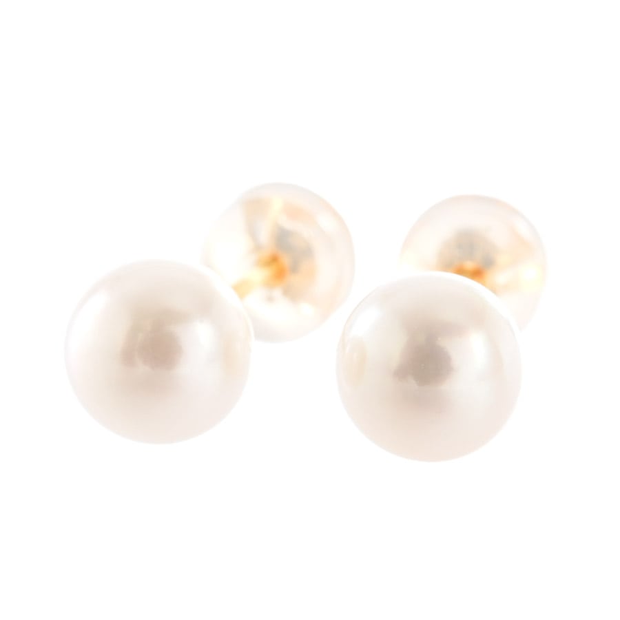 【中古A品】  ノンブランドジュエリー パール ピアス   K18YG 元町本店