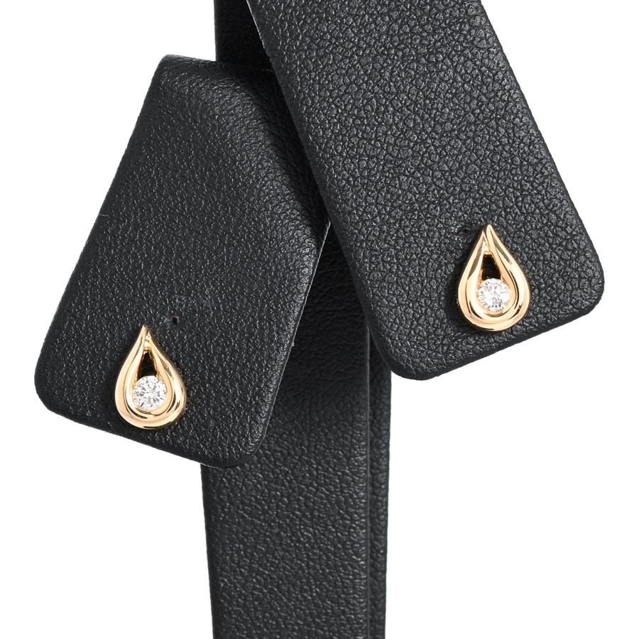 【中古A品】  ノンブランドジュエリー ダイヤ ピアス   K18YG 横浜関内店