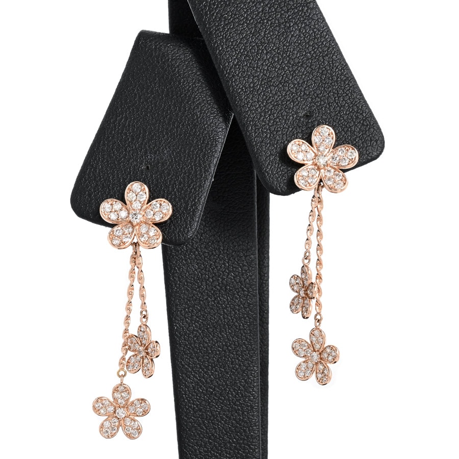 【中古A品】  ノンブランドジュエリー ダイヤ ピアス   K18ピンクゴールド 横浜関内店