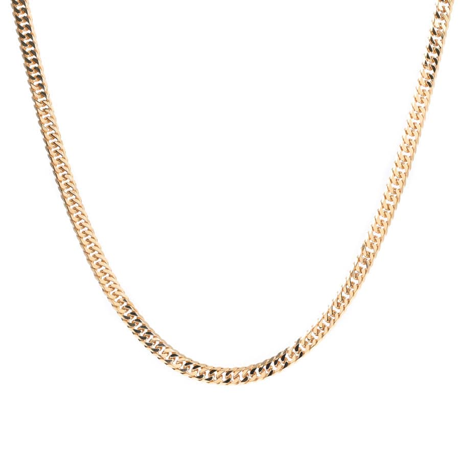 【中古A品】  ノンブランドジュエリー 喜平ネックレス 6面ダブル 27.4g   K18YG 銀座